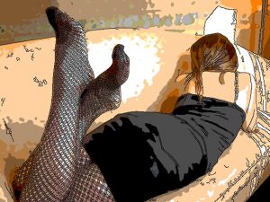 [RJ256003][こえこえみどり] ホテルに入るなりアイマスクと手枷をして拘束しソファにM字開脚で座らせた若奥さんをたっぷりイジめてドMに目覚めさせる