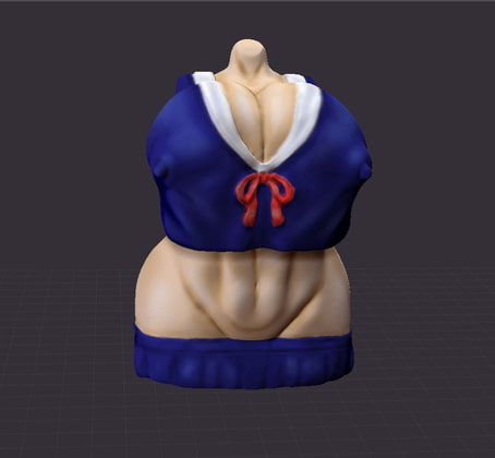 [3Dモデル] 爆乳セーラー服