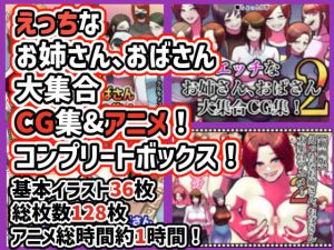 [RJ353642][ちょっとB専] えっちなお姉さん、おばさん大集合CG&アニメ!コンプリートボックス!