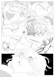 [RJ371566][ドSバター犬] メカクレハーフリング(妊娠中)が獣化スライムに襲われる漫画