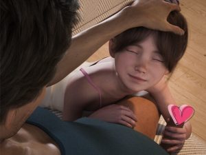 [RJ438523][Nightwisher] パパと一緒にテレビを見る