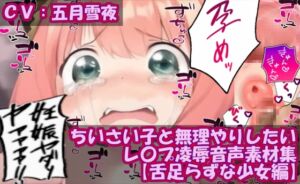 [RJ01032866][無理やりしたい] 無理やりしたいレイプ凌辱ボイス素材集_舌足らずな少女編(CV五月雪夜)