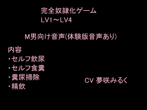 完全奴隷化ゲーム LV1～LV4