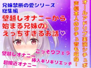 [RJ01067204][どきどきぼいす] 【オールアドリブ実演シチュボ】兄妹禁断の愛シリーズ総集編★壁越しオナニーからはじまる兄妹のこっそり過ぎるえっちなお話