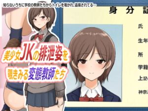 [RJ01082008][ブラインドニク] 美少女JKの排泄姿を覗きみる変態教師たち