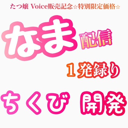 たつ嬢 Voice販売記念⭐️特別限定価格⭐️なま配信1発録りちくび開発