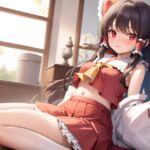 【囁き×KU100】押しに弱い紅白の巫女 〜博麗霊夢とオトフェチ様〜