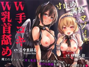 [RJ01204778][へーどねー] 乳首舐めW手コキマゾイキ寸止め調教～魔王の手下たちに耳と乳首を虐められて焦らされ、負ける快感を刷り込まれる勇者さま～