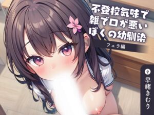 [RJ01215228][きむりのないしょばなし] 【KU100】不登校気味で雑で口が悪いぼくの幼馴染～フェラ編～