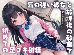 [RJ01218385][きむりのないしょばなし] 【KU100】気の強い彼女と放課後の教室で初めての足コキ射精