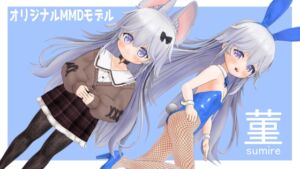 [RJ01224588][ふーふむ] オリジナルMMDモデル菫(sumire)