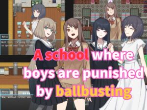 [RJ01241250][よわよわM男] A school where boys are punished by ballbusting