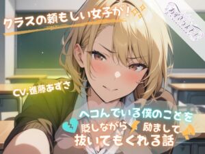 [RJ01243671][あずさうんど!] クラスの頼もしい女子がヘコんでいる僕のことを貶しながら励まして抜いてもくれる話(CV.進藤あずさ)