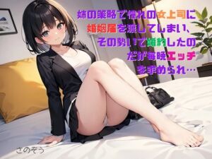 [RJ01262688][さのぞう] 【隙間の文庫】姉の策略で憧れの女上司に婚姻届を渡してしまい、その勢いで婚約したのだが毎晩エッチを求められ…