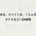 【効果音】水音、ピストン音、くちゅ音、オナホなど～28種類