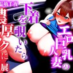 【ドエロい巨乳人妻とカーセックス】パンチラからラッキーな発展を通り越し襲われる「パンティー見て勃起させてましたよねほら今もまたこんなにギンギンにして」