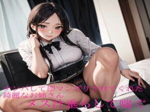 [RJ01275232][マテリアルGirl] ナンパして即マンズリさせてくれた綺麗なお姉さんメス汁垂らして喘ぐ