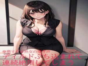 [RJ01280141][マテリアルGirl] 卑猥すぎる熟女の喘ぎ声 ディルドぶち込まれて連続絶頂してしまう