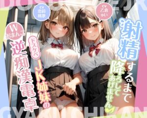 [RJ01278048][みんなで翻訳] 【簡体中文版】射精するまで降ろしてあげません♪〜ドスケベJK姉妹のWおまんこ逆痴○電車〜