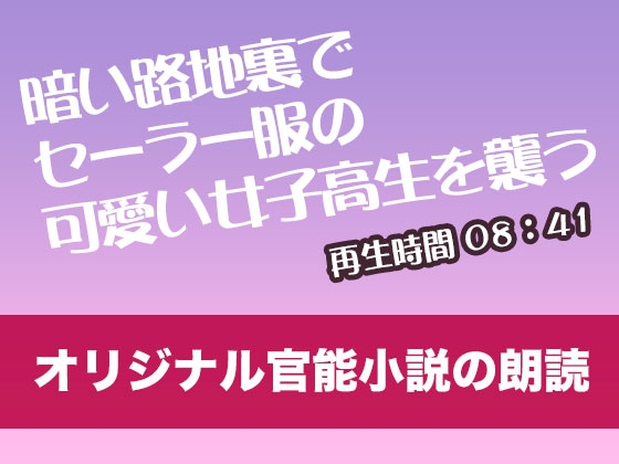 暗い路地裏でセーラー服の可愛い女子高生を襲う【オリジナル官能小説の朗読】