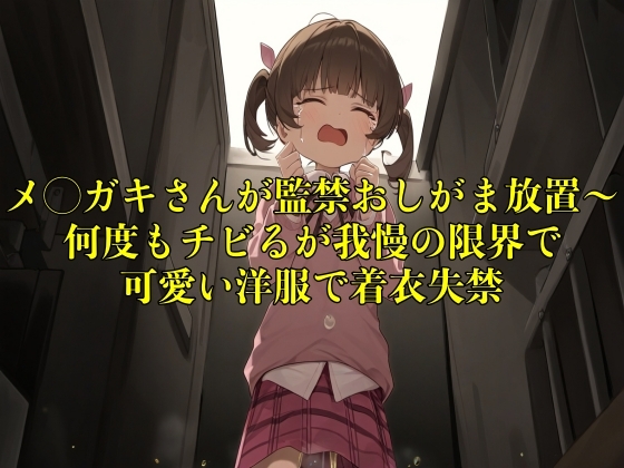 【おしっこ我慢】メ◯ガキさんが監禁おしがま放置〜何度もチビるが我慢の限界で可愛い洋服で着衣失禁