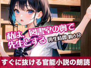 [RJ01305372][tumugiko@novel] 私は、図書室の奥で先生とする【すぐに抜ける官能小説の朗読】