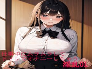 [RJ01305764][マテリアルGirl] 仕事中にムラムラしてトイレでオナニーしちゃう淫乱OL