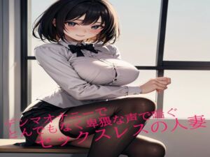 [RJ01307309][マテリアルGirl] デンマオナニーでとんでもなく卑猥な声で喘ぐセックスレスの人妻