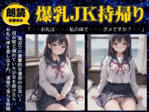 [RJ01312071][えちえち朗読ボイス] 爆乳JKを持ち帰りした日～海辺で衝撃的なおっぱいのJKと出会い別荘に連れ帰ってみた～