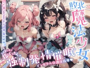 [RJ01303577][スタジオ拘束少女図鑑] 【インモラル放課後指導♪】 W敗北魔法少女への甘々えちえち調教in教室♪〜2人まとめて指ぱっちん強性発情〜[ CV/MOMOKA & 御子柴泉 ]