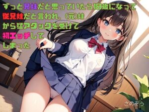 [RJ01327998][さのぞう] 【隙間の文庫】ずっと兄妹だと思っていたら18歳になって従兄妹だと言われ、(元)妹から猛アタックを受けて初エッチしてしまった