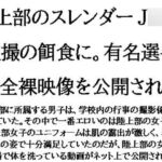 陸上部のスレンダーJ○が盗撮の餌食に。有名選手が全裸映像を公開される