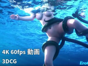 [RJ01329787][Erochanfx エロチャン] [3DCG] ティファ 触手 水中