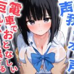 【声我慢×オホ声】電車でおとなしい巨乳JKに痴○する