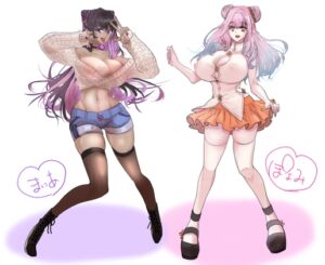 [RJ01372942][ぽよみ☆まにあっくす] ぽよみとまにあの設定画 高画質ver. (おまけ:R18過去イラスト高画質版3点同梱)