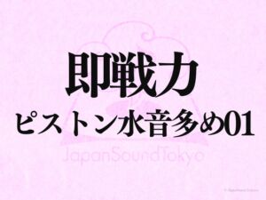[RJ01376055][JapanSoundTokyo] 【即戦力効果音】ピストン水音多め 01【クオリティ爆上げ即戦力シリーズ】