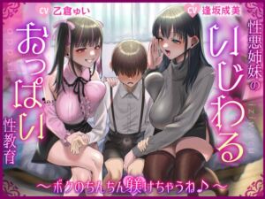 [RJ01358632][みんなで翻訳] 【韓国語版】【バイノーラル/KU100】性悪姉妹のいじわるおっぱい性教育～ボクのちんちん躾けちゃうね♪～