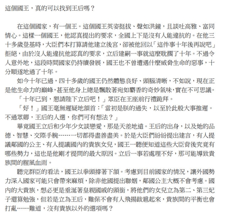 這個國王,真的可以找到王后嗎