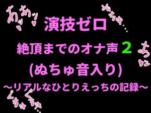 [RJ01410697][絶頂ひとりオナ子] 演技ゼロ、絶頂までのオナ声2 (ぬちゅ音入り)〜リアルなひとりえっちの記録〜