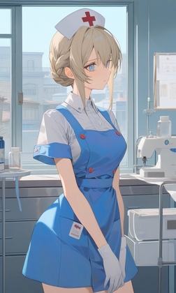 日刊即抜きシリーズVol.4 - レーネ・シュトリーネ編 No.1 レーナ・シュトリーネ ─ 巡回ナースに生ハメ、生中出し