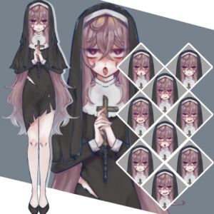 [RJ01431350][うさぎとカメの素材処] 【商用OK】すけべシスター