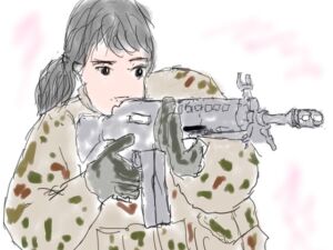 [RJ01443139][ひぐらしなく] 戦え女性自衛官 捕まったら性奴○