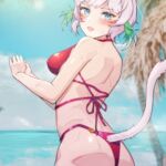 [F○14] ヤ・シュ○ラ,ミンフィリア,アテナ水着イラスト