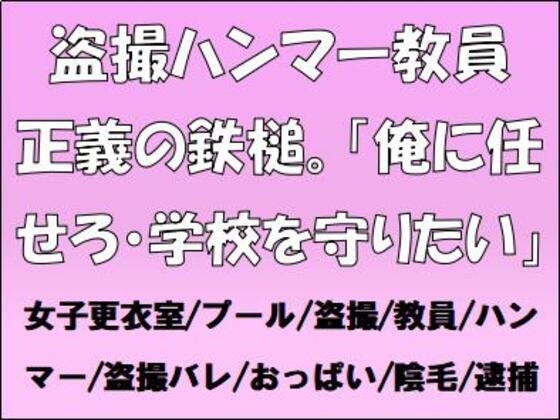 盗撮ハンマー教員、正義の鉄槌。「俺に任せろ・学校を守りたい」