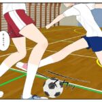 フットサル中ずっと男のキンタマ蹴ってみた