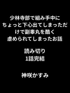 [RJ01457259][かすみ部屋] 少林寺部で組み手中にちょっと下心出てしまっただけで副睾丸を酷く虐められてしまったお話/1話読み切り
