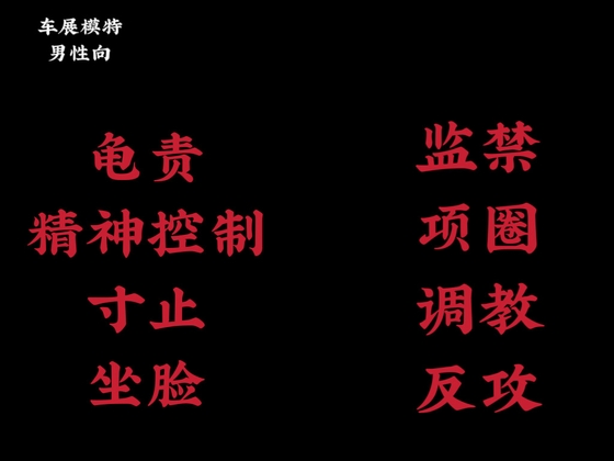 【中文音声】车展模特  男性向中文