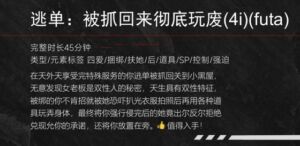 [RJ01469555][fourlove] 【中文音声】逃单·被抓回来彻底玩废  男性向中文