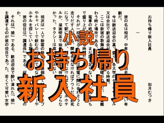小説 お持ち帰り新入社員