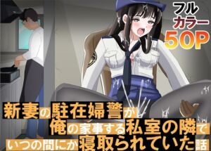 [RJ01457508][黒髪ロング総本店夜間部] 新妻の駐在婦警が俺の家事する私室の隣でいつの間にか寝取られていた話